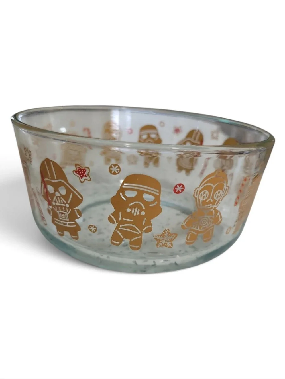 Pyrex Star Wars Christmas Glass Food Storage Bowls 3 Set